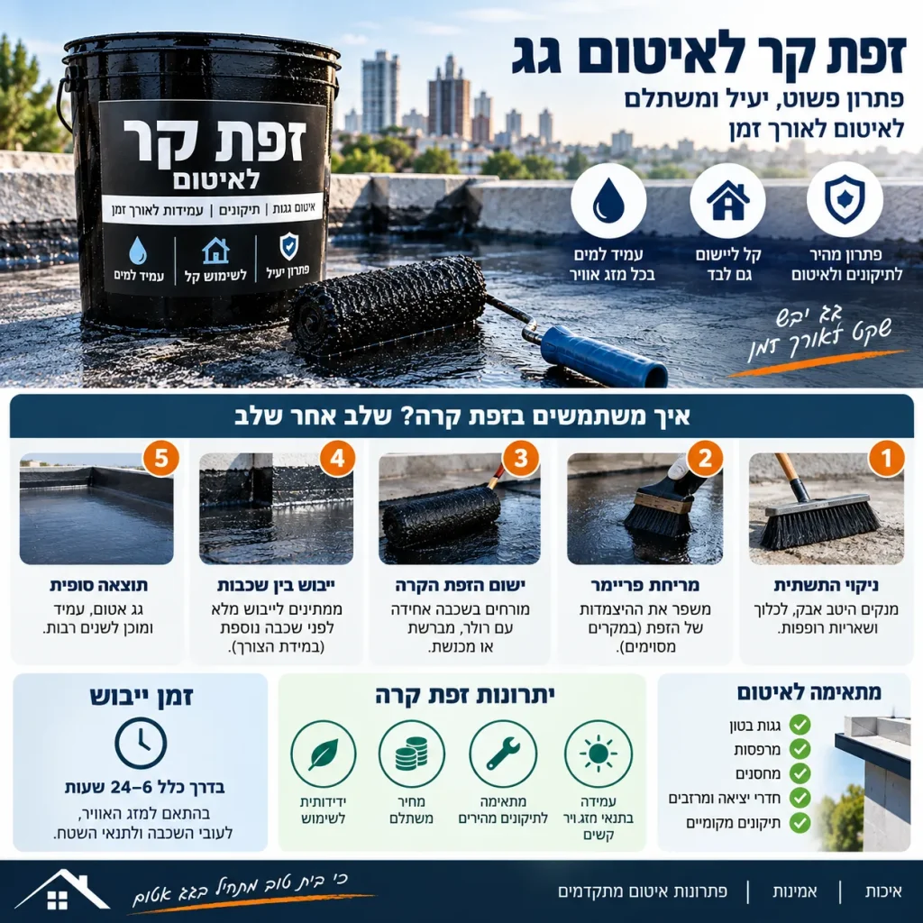 איך למרוח זפת קר איך למרוח זפת קר